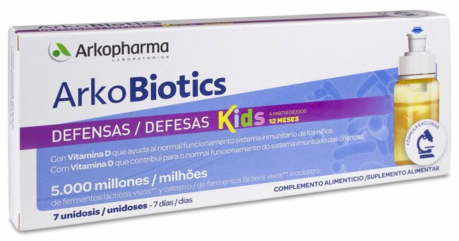 Arkopharma Arkobiotics Defensas Niños, 7 Ampollas