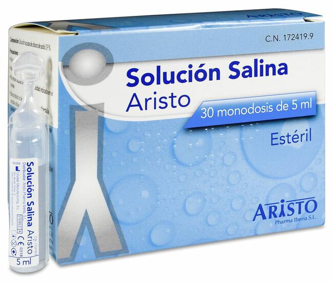 Aristo Solución Salina 5 ml, 30 monodosis