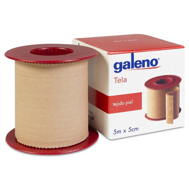 Galeno Esparadrapo Tela Piel 5 m x 5 cm, 1 Unidad