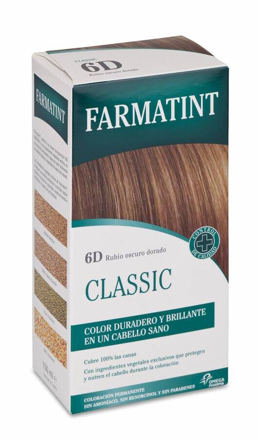 Farmatint Tinte Capilar 6D Rubio Oscuro Dorado, 1 Ud