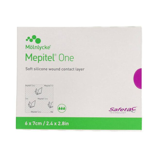 Mepitel One Lámina 6 x 7 cm, 5 piezas