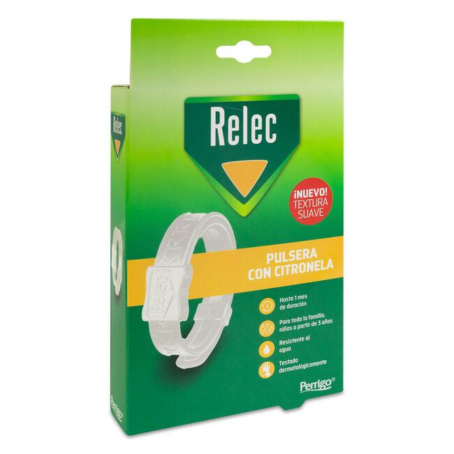 Relec Pulsera Antimosquitos Blanca, 1 unidad