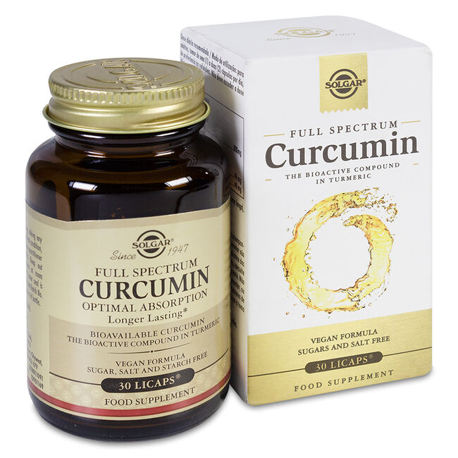 imagen de Solgar Full Spectrum Curcumin, 30 cápsulas