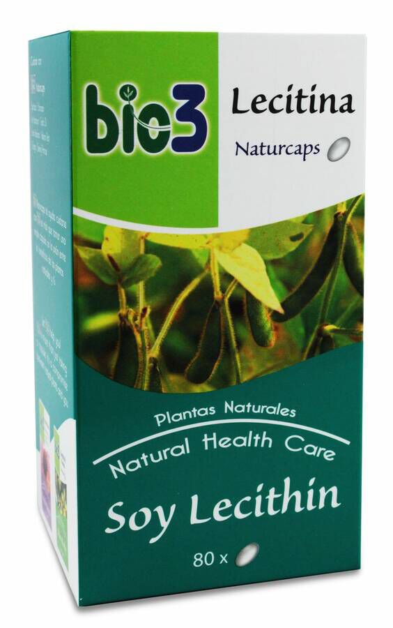 Bie3 Lecitina Naturcaps 500 mg, 80 Cápsulas