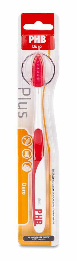 PHB Plus Cepillo Dental Duro para Adulto, 1 Ud 