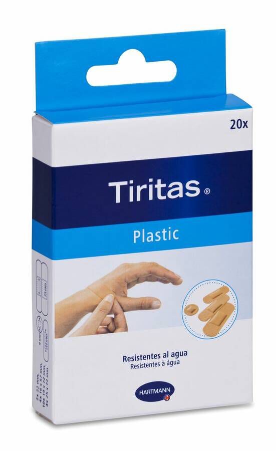 Tiritas Plastic Surtido, 20 Uds