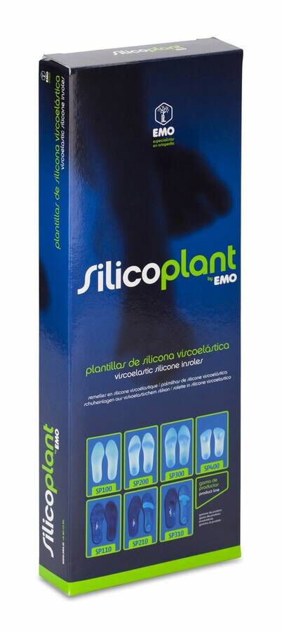 Emo Silicoplant Ortesis Plantar de Silicona SP100 Talla 38-39, 1 Par