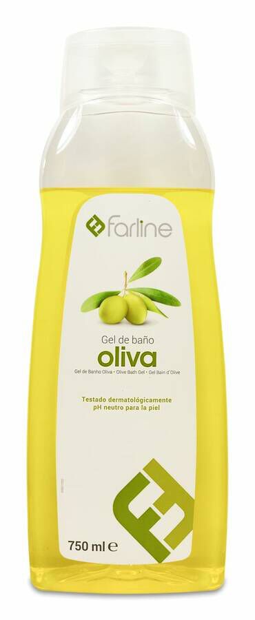 Farline Gel de Baño Aceite de Oliva, 750 ml