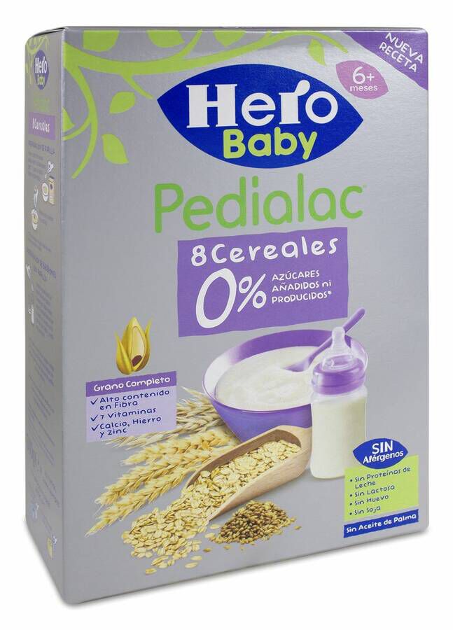 imagen de Hero Baby Pedialac Papilla 8 Cereales, 340 g