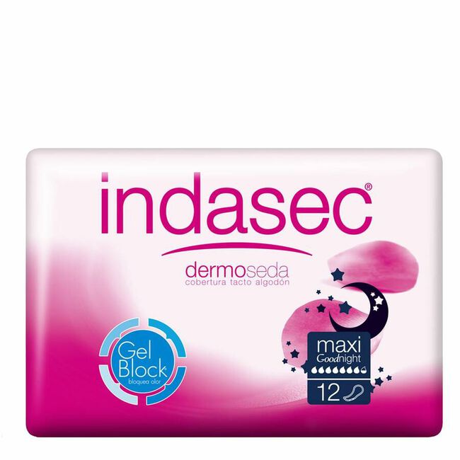 Indasec Dermoseda Maxi Good Night, 12 Uds