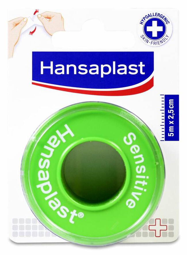 Hansaplast Esparadrapo Sensitive, 5 m X 2.5 cm