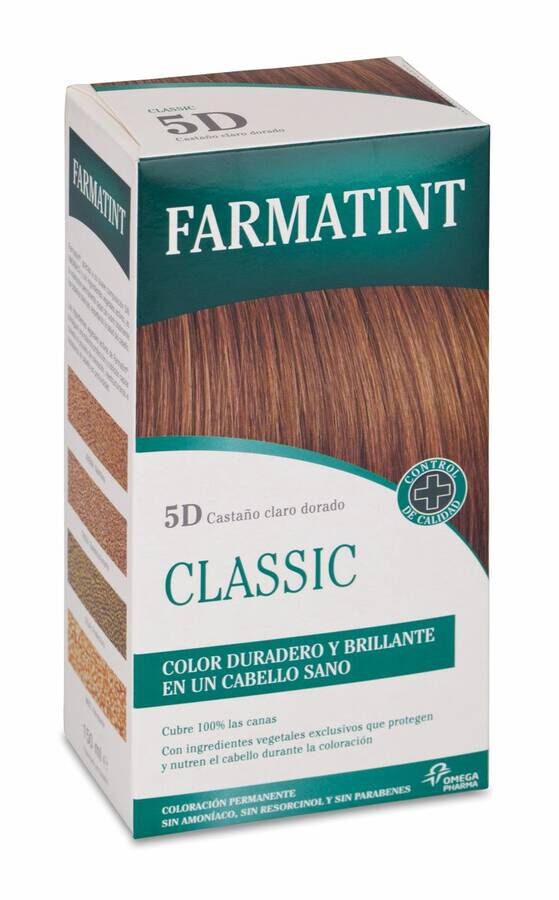 Farmatint Classic Tinte Capilar 5D Castaño Claro Dorado, 1 Ud