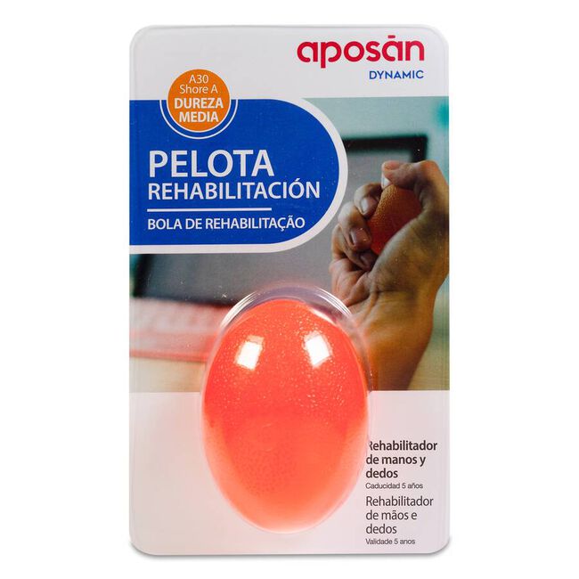 Aposán Dynamic Pelota Rehabilitación Dureza Media, 1 unidad