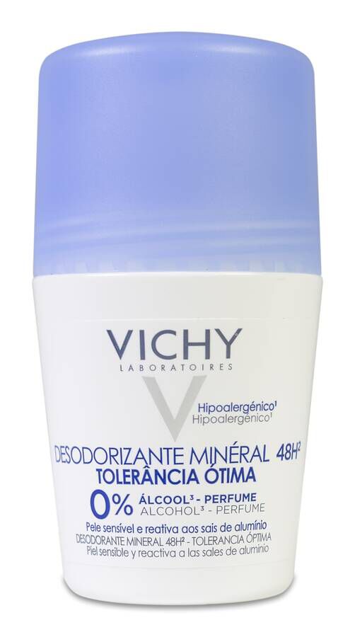 Vichy Desodorante Mineral Óptima Tolerancia Roll-On, 50 ml