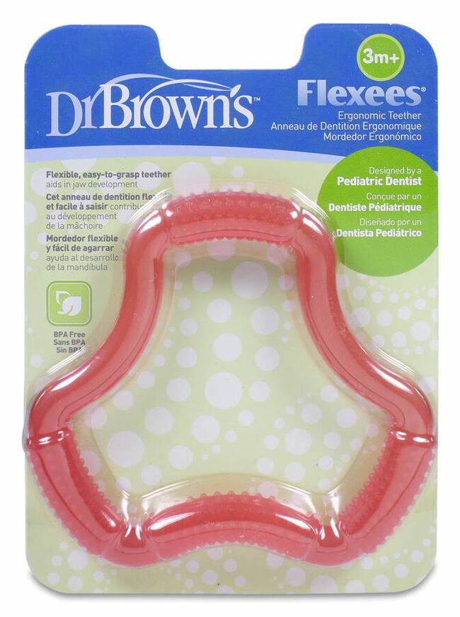 Dr. Brown's Mordedor Ergonómico Rosa, 1 Ud