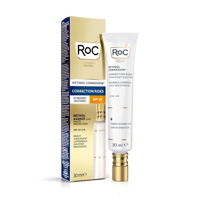 Roc Wrinkle Correct Hidratante Día SPF20+, 30 ml