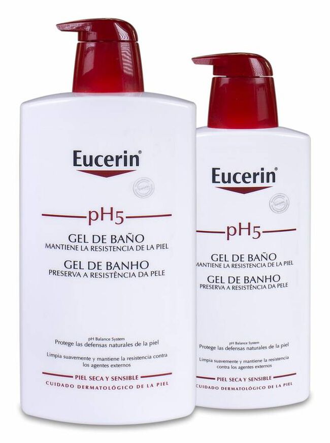 Pack Eucerin pH5 Gel de Baño, 1000 + 400 ml