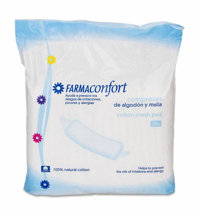 Farmaconfort Posnat Compresas Postparto 100% Algodón 10uds