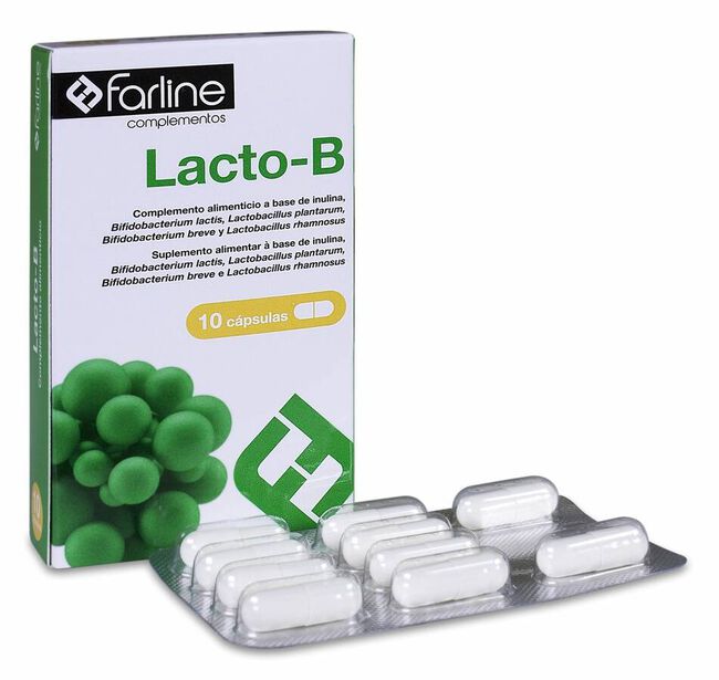 Farline Lacto-B Probiótico, 10 Cápsulas