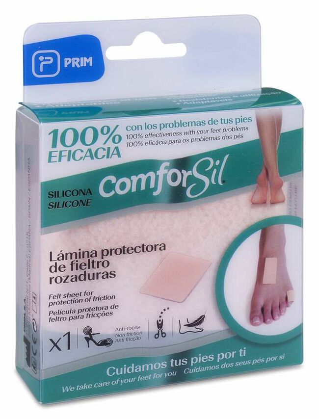 Comforsil Lámina de Fieltro Recortable, 22 x 7 cm, 1 Ud