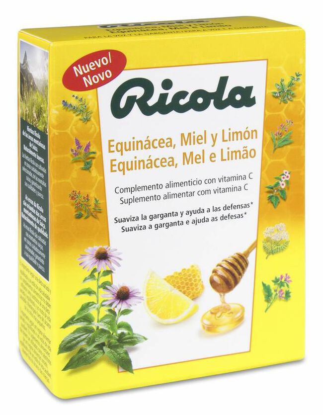 Ricola Caramelos Equinácea, Miel y Limón, 50 g