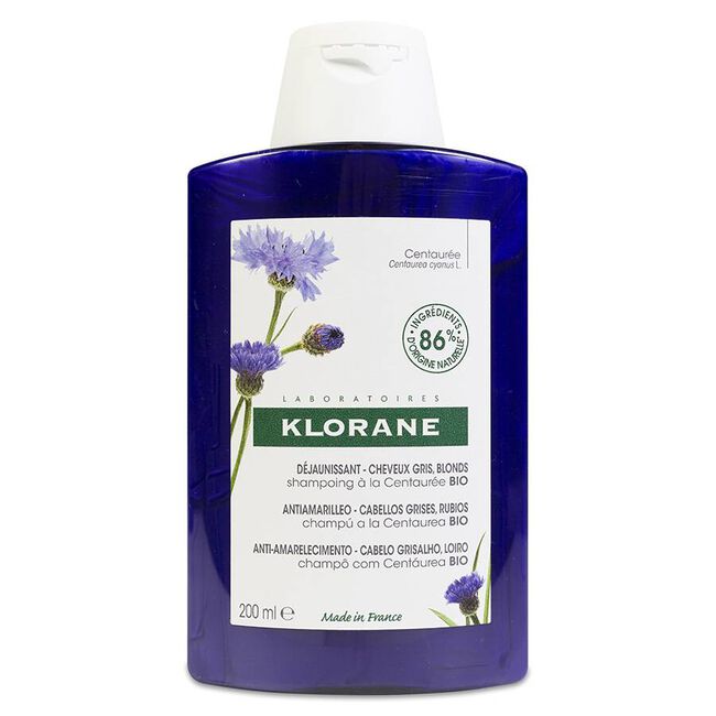 Klorane Champú Reflejos Plateados a la Centaurea, 200 ml