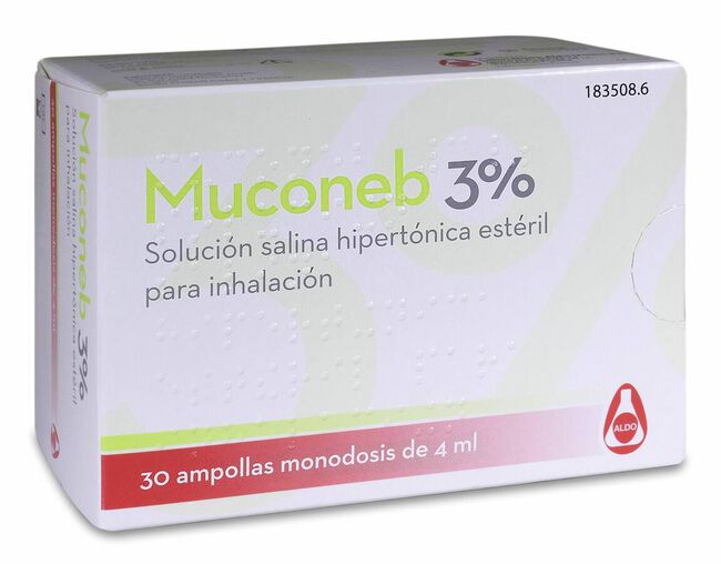 Comprar Muconeb 3% Solución Salina, 30 Ampollas