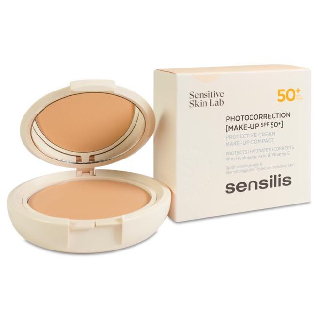 Sensilis Photocorrection D-pigment Maquillaje Compacto SPF50+ Tono 01, 10 g
