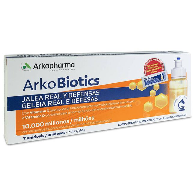 Arkopharma Arkobiotics Jalea Real y Defensas Adultos, 7 Ampollas