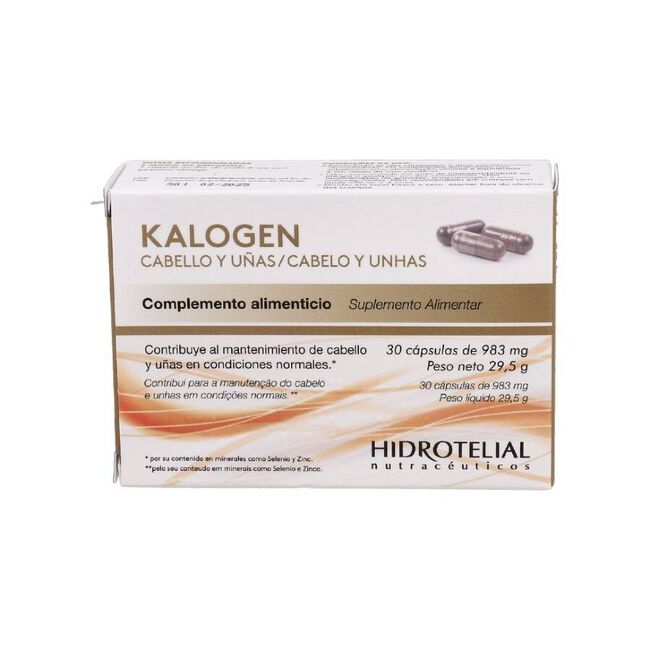 Kalogen Cabello y Uñas, 30 cápsulas