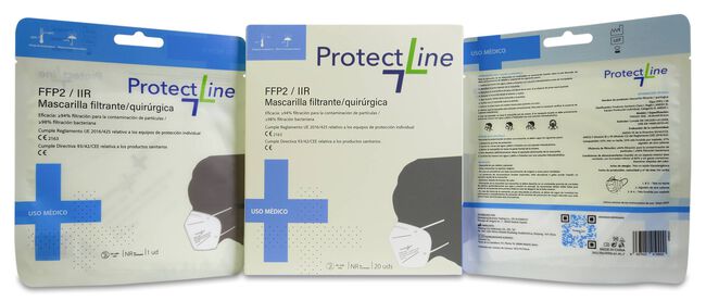 imagen de Protect Line Mascarillas FFP2/IIR, 20 Uds