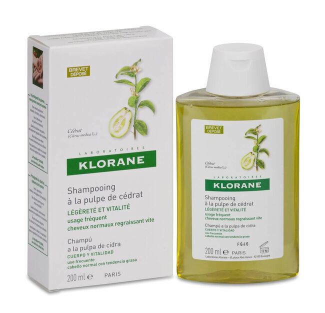 Klorane Champú A La Pulpa De Cidra, 200 ml