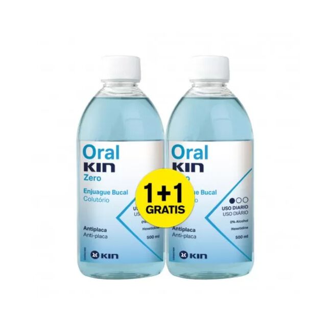 Pack Oralkin Zero Enjuague Bucal, 2 x 500 ml