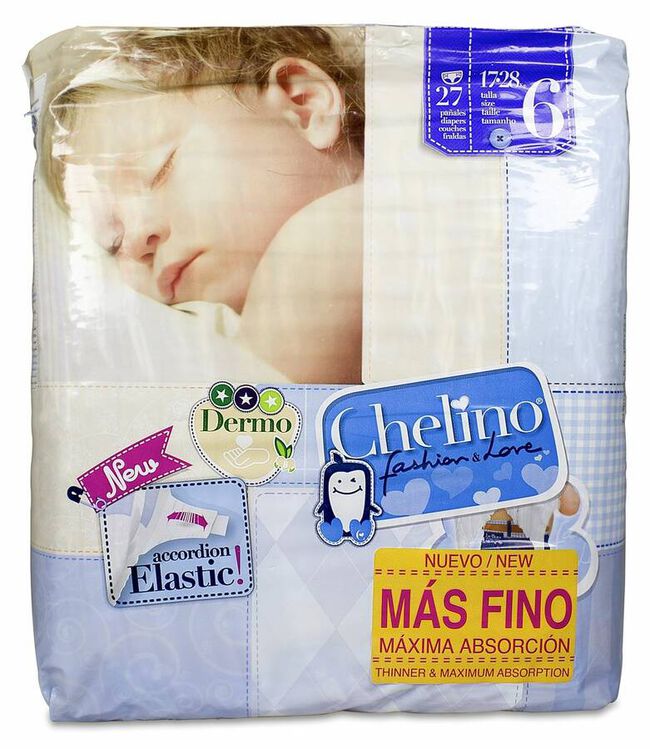 Chelino F&L Talla 6 Junior 17-28 kg, 27 Uds