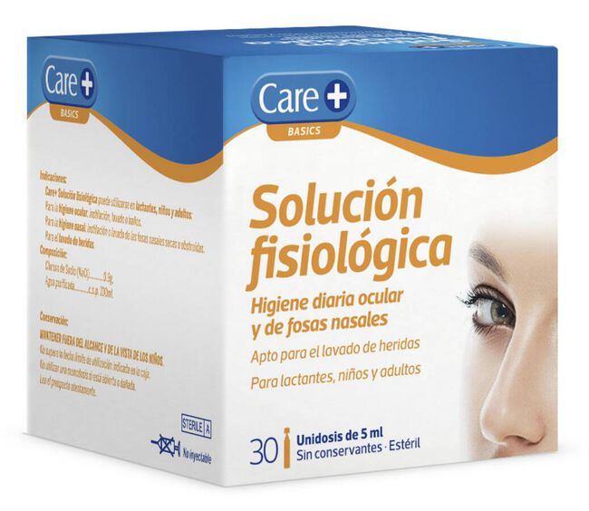 CARE+ Solución Fisiológica 5ml, 30 Uds