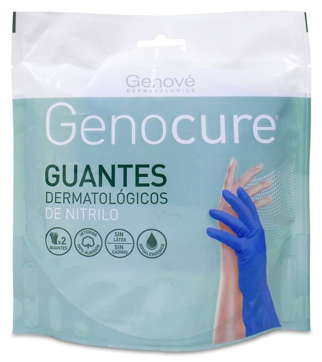 Comprar Genocure Guantes Dermatológicos de Nitrilo Talla XL, 2 Uds.