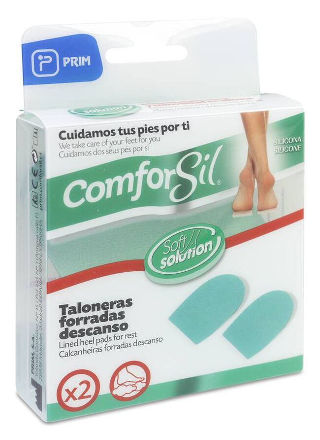 Comforsil Talonera Forrada para Descanso Talla M, 1 Par