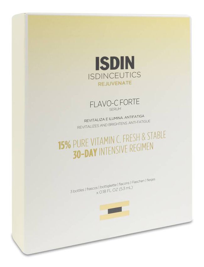 Isdin Isdinceutics Flavo-C Forte Sérum Facial Revitalizante, 3 Frascos