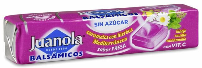 Juanola Caramelos Balsámicos Fresa, 10 Uds