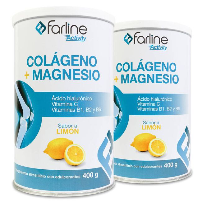 Pack Farline Activity Colágeno+Magnesio Sabor Limón, 2 Uds