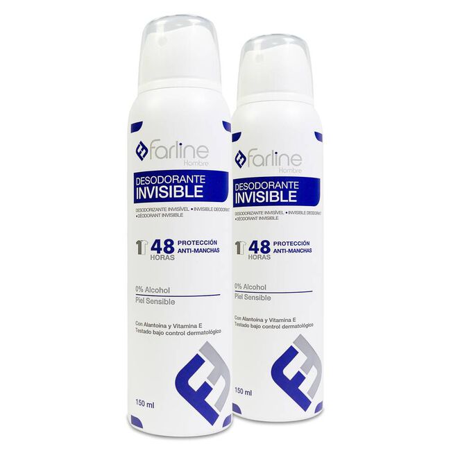 Duplo Farline Desodorante para Hombre en Spray, 2 x 150 ml