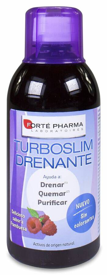 Forté Pharma Turboslim Drenante Sabor Frambuesa, 500 ml