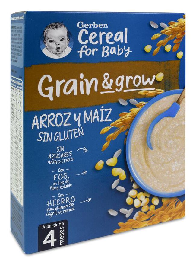 Gerber Papilla Arroz y Maíz, 250 g