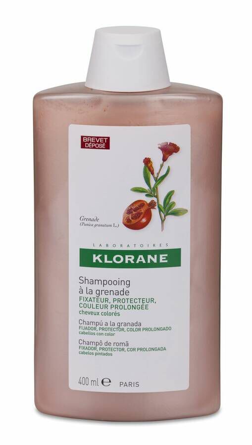 Klorane Champú Sublimador a la Granada, 400 ml