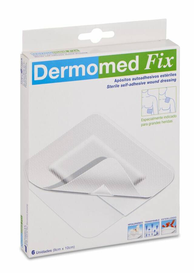 Dermomed Fix Apósito Estéril Autoadh 9 cm x 10 cm, 6 Uds