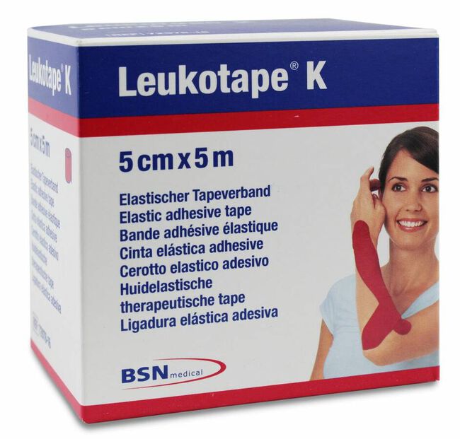 Leukotape K Cinta Autoadhesiva Elástica 5 cm x 5 m, 1 Ud