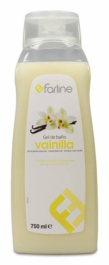 Farline Gel de Baño Vainilla, 750 ml