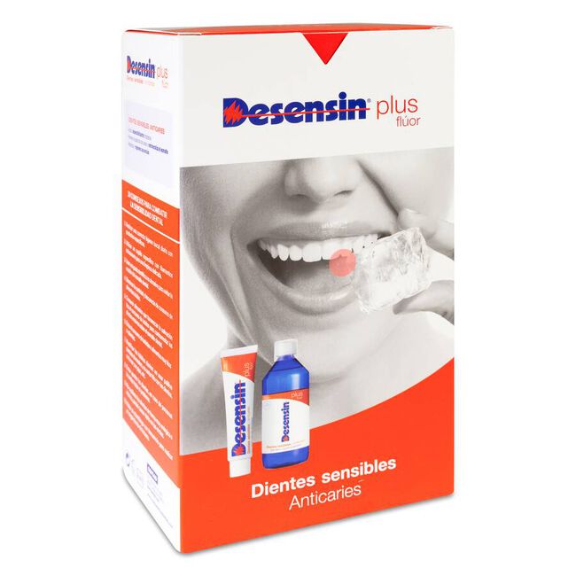 Pack Desensin Plus Flúor Pasta, 125 ml + Colutorio, 500 ml