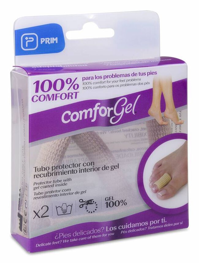 Comforgel Tubo Elástico con Gel CC245, 2 Uds