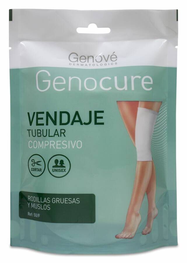 Genocure Vendaje Tubular Compresivo Rodillas Gruesas y Muslos Ref.50, 1 Ud